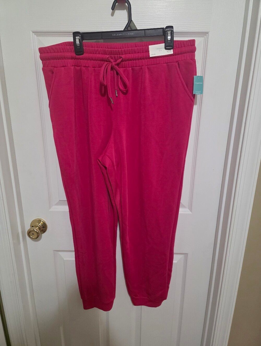 Maurices Fuscia Scuba Jogger Pants NWTS Size Xl